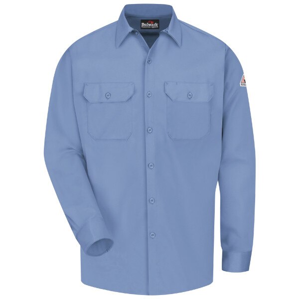 Bulwark FR Dress Uniform Shirt in Excel-FR ComforTouch in Light Blue